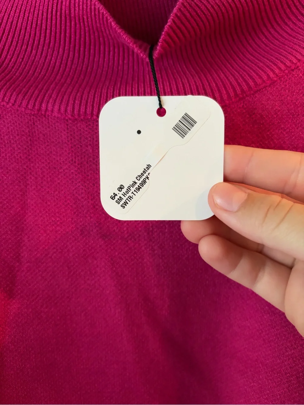 entro Fuchsia Ribbed Knit Sweater - Picture 5 of 7